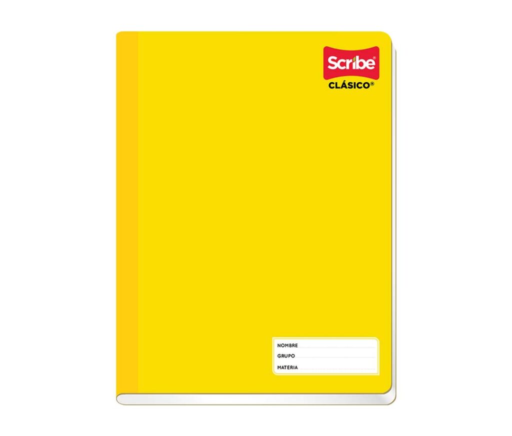 Cuaderno clásico Scribe cosido amarillo