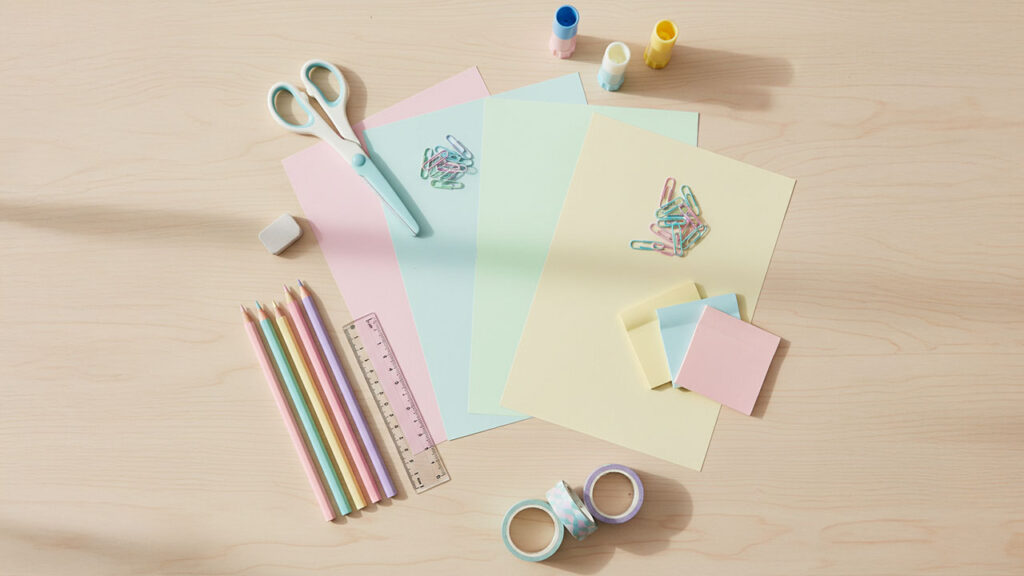 Decoración creativa hojas cuaderno