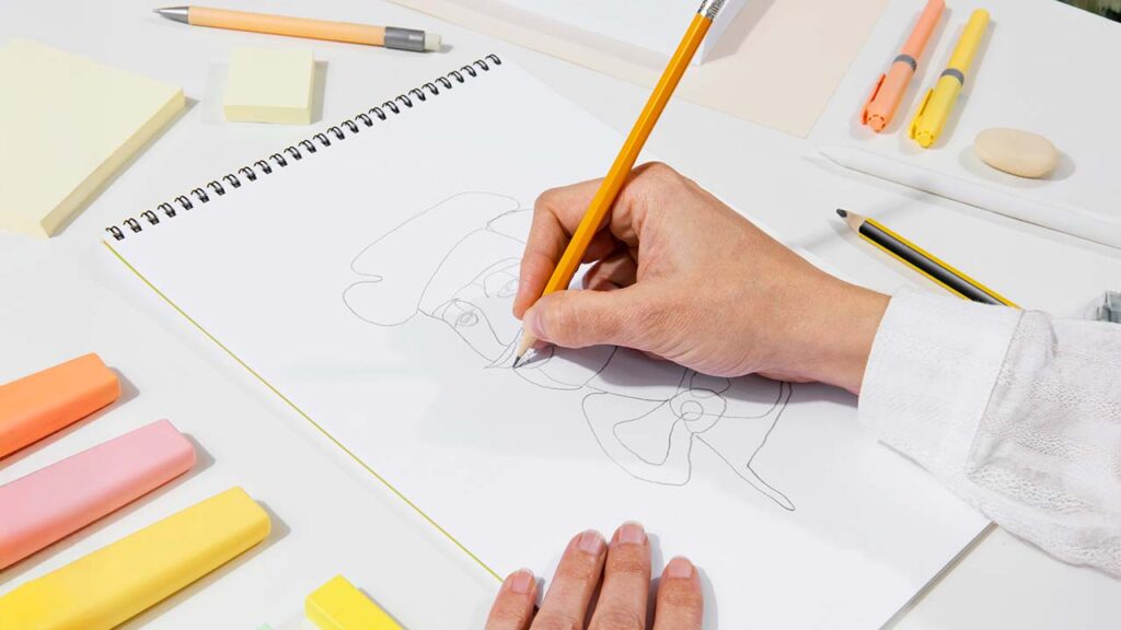 Dibujo cuaderno marquilla