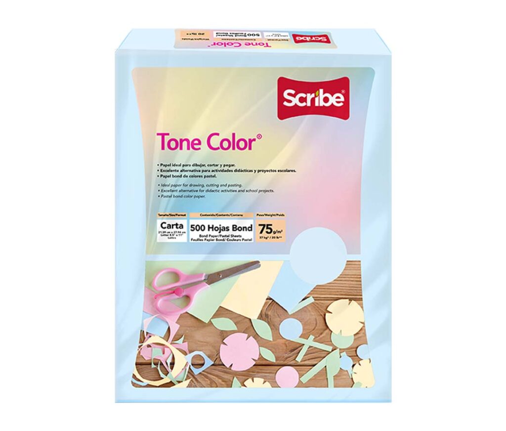 Papel tone color tamaño carta