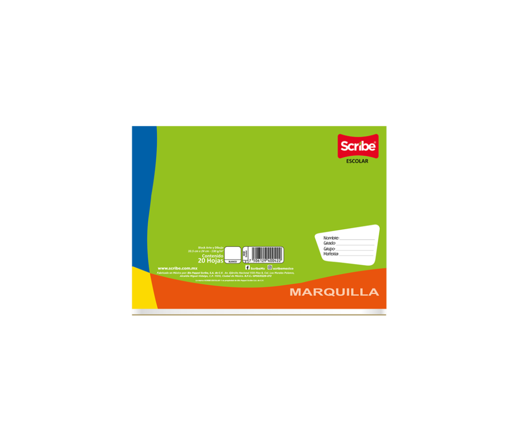 Block marquilla arte y dibujo