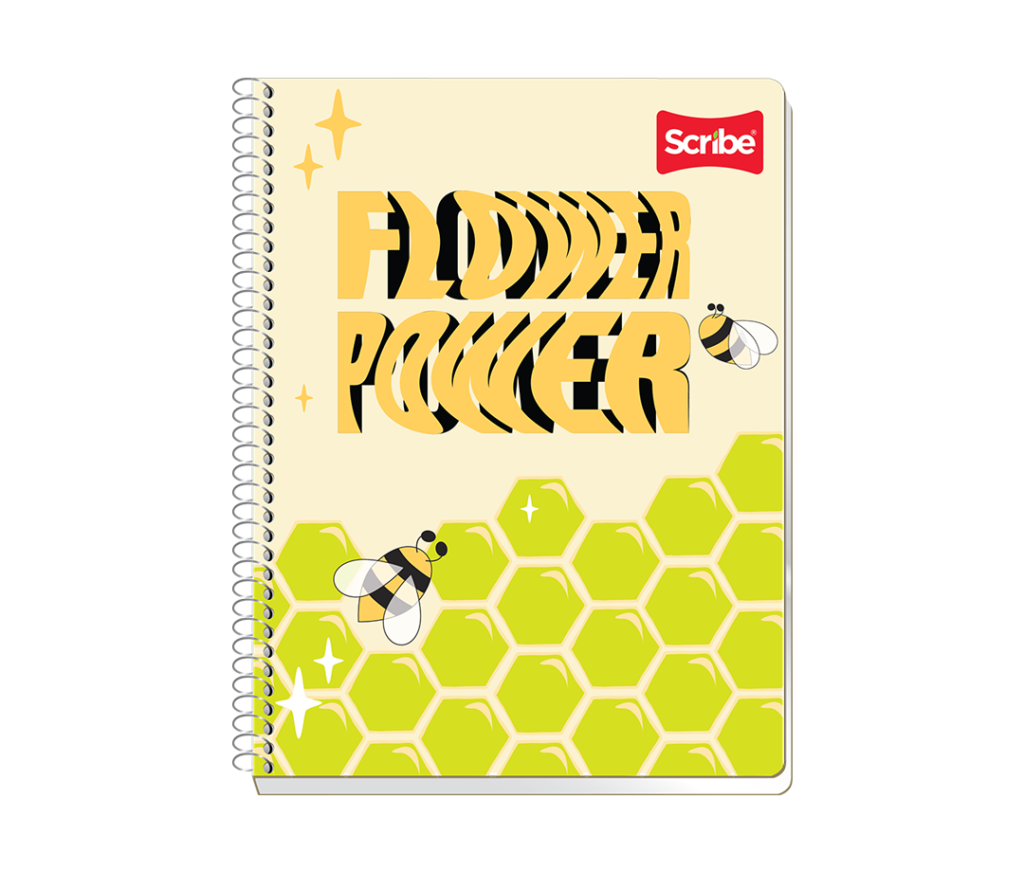 Cuaderno Multilínea Scribe flower power