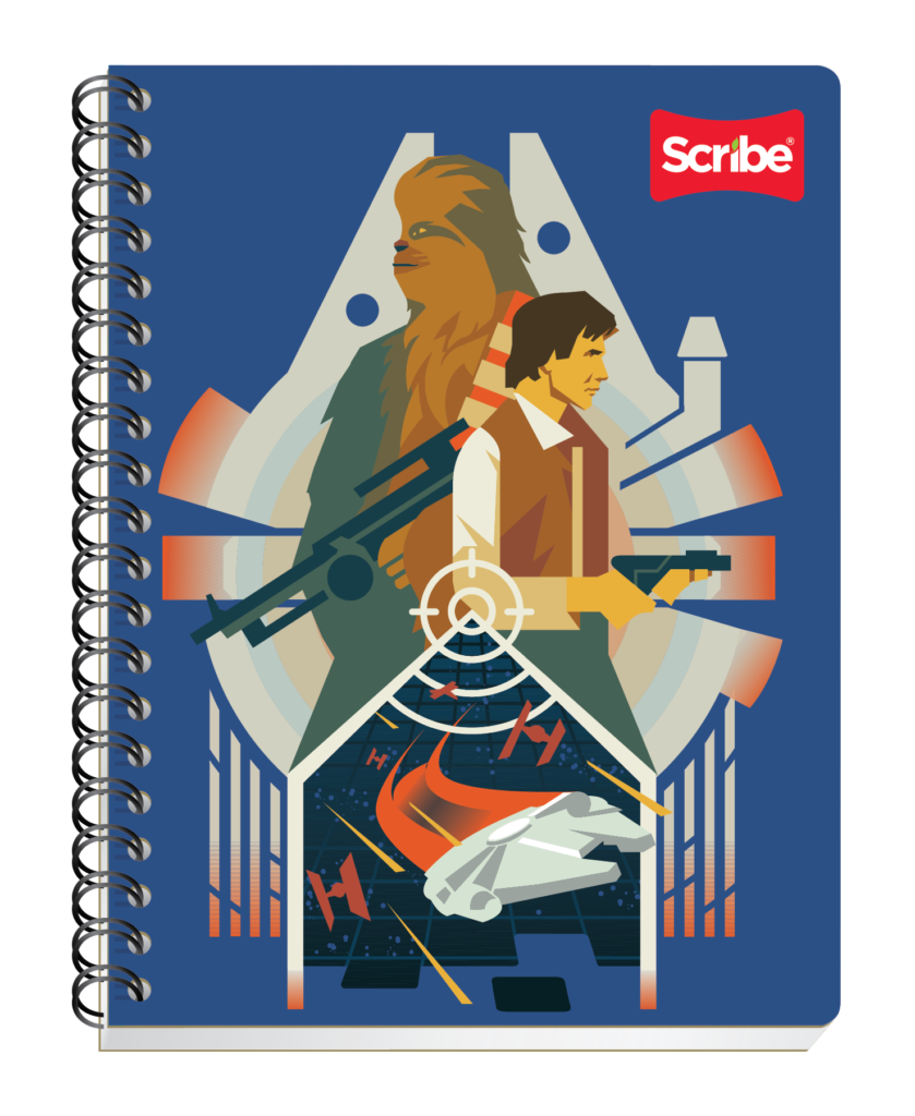 Cuaderno Scribe Star Wars personajes
