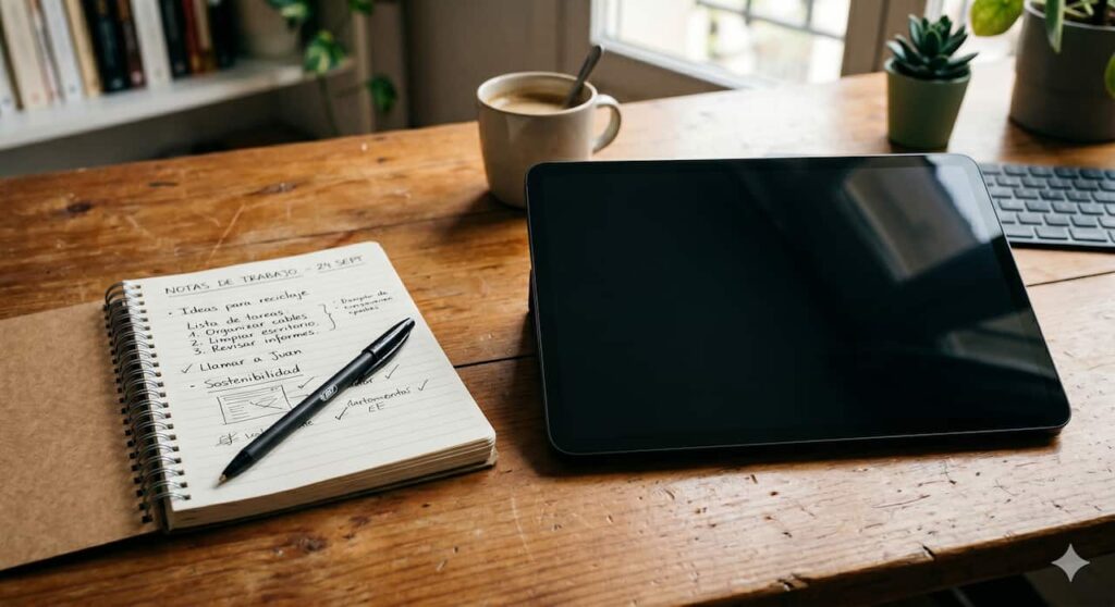 Tablet vs. cuaderno