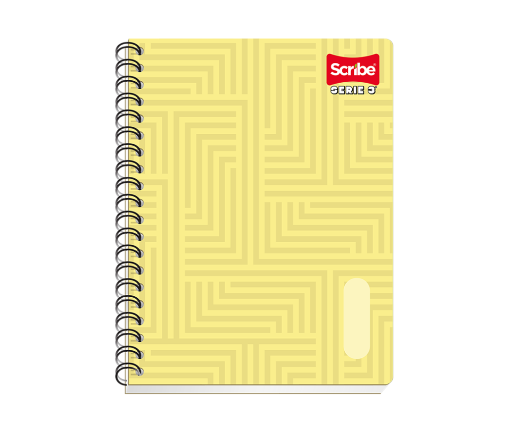 Cuaderno serie 3 portada amarilla