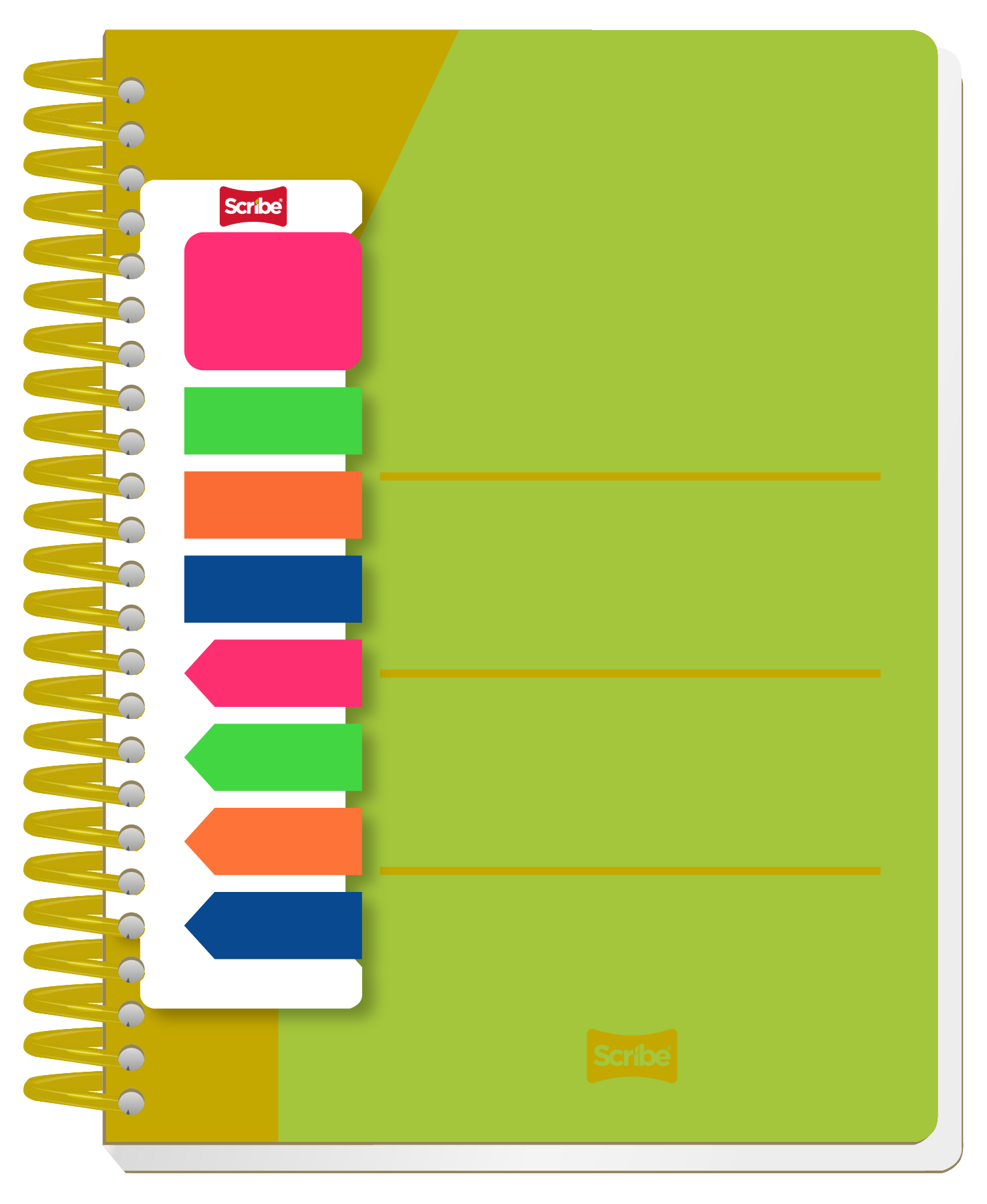 Cuaderno Excellence post-its verde