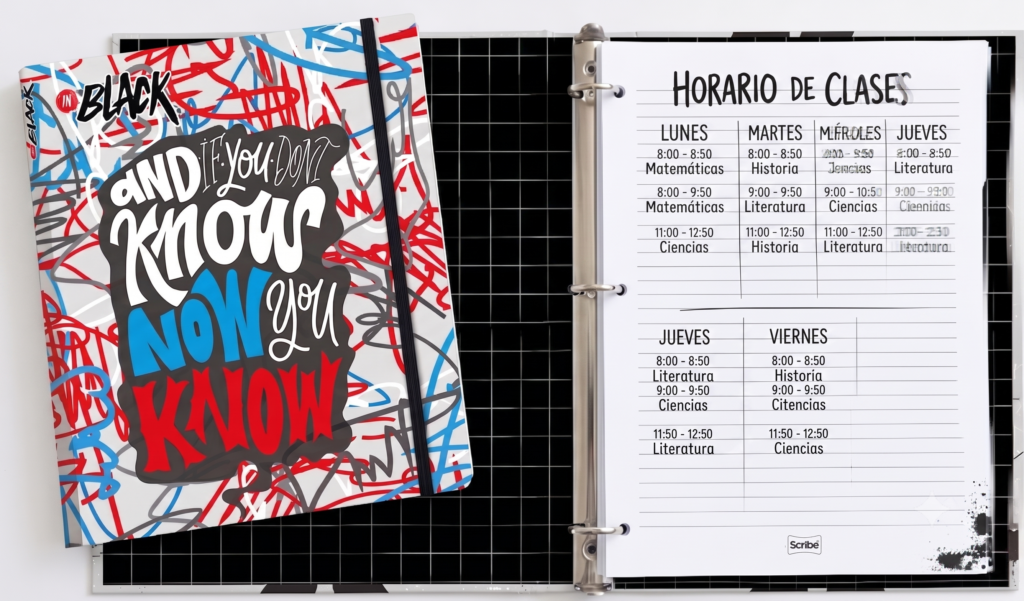 cómo hacer un horario de clases bonito