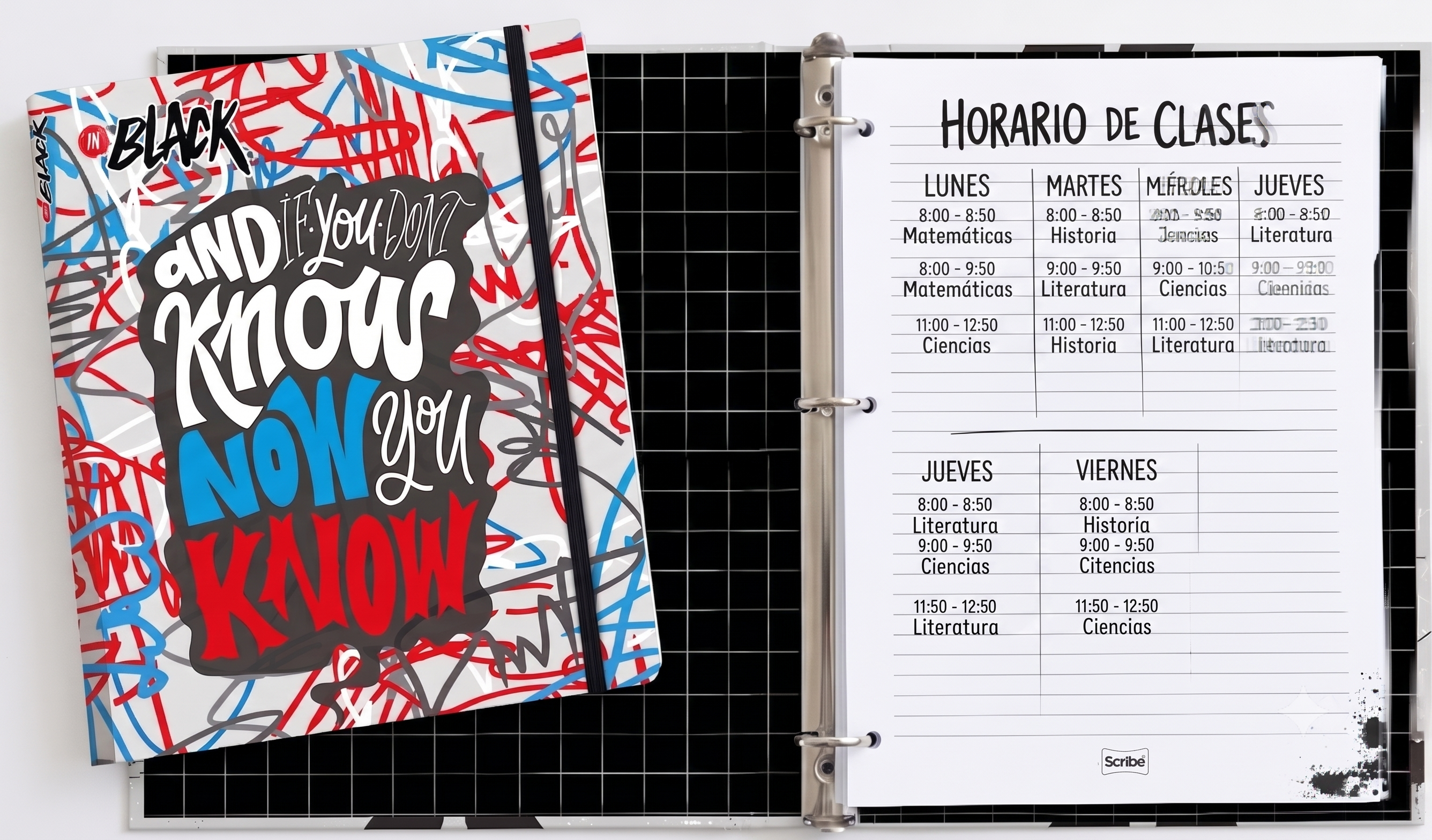 cómo hacer un horario de clases bonito