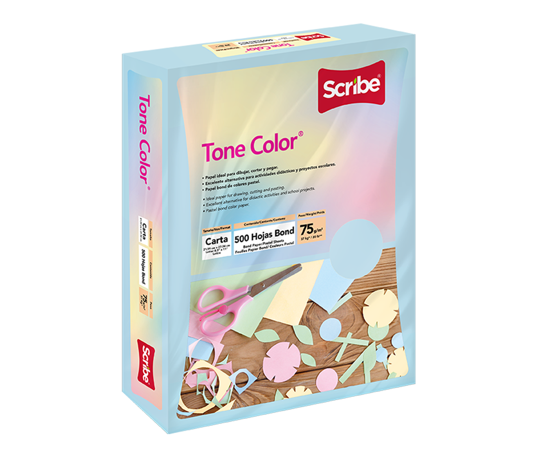 paquete de hojas de papel azules Scribe ToneColor