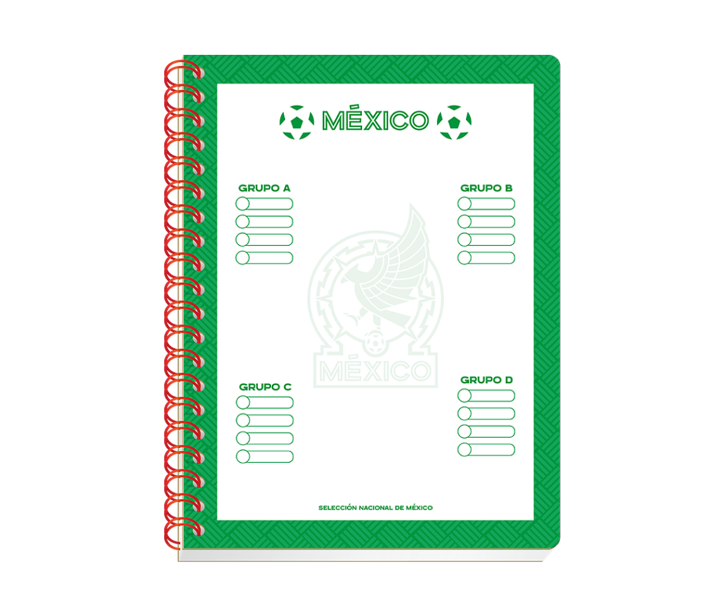 Cuaderno Selección Mexicana 100 Hojas - Scribe